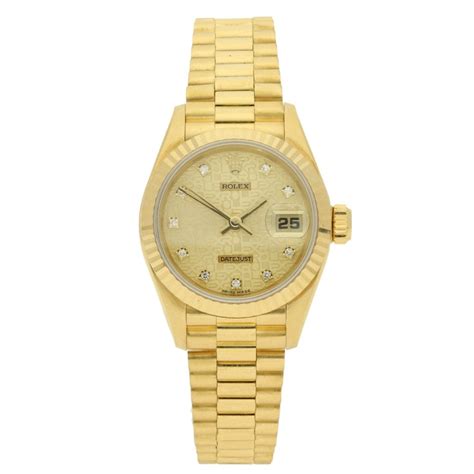 second hand gold rolex ladies